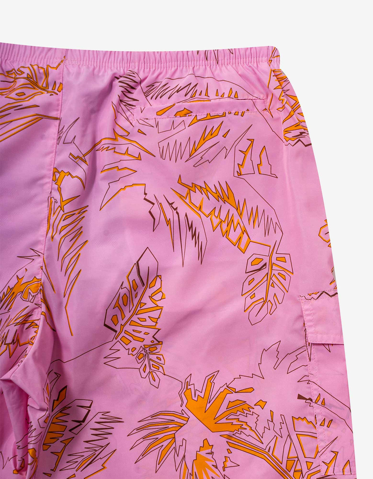 Palm Angels Pink Abstract Palms Swim Shorts