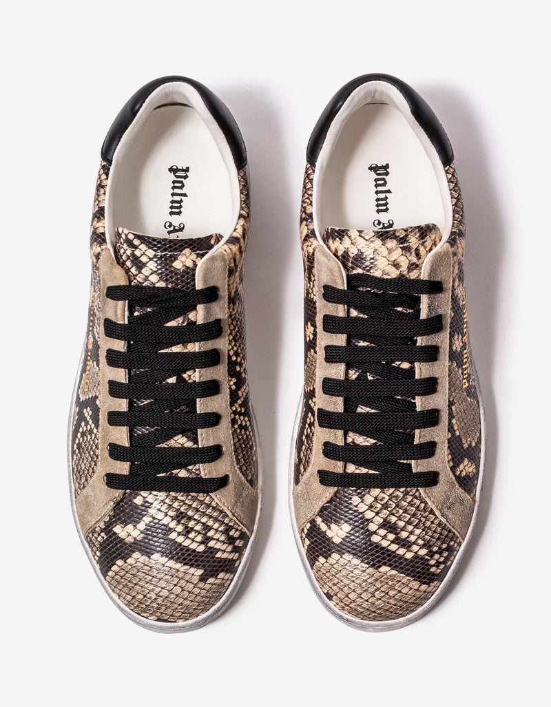 Palm Angels Python Embossed Tennis Trainers