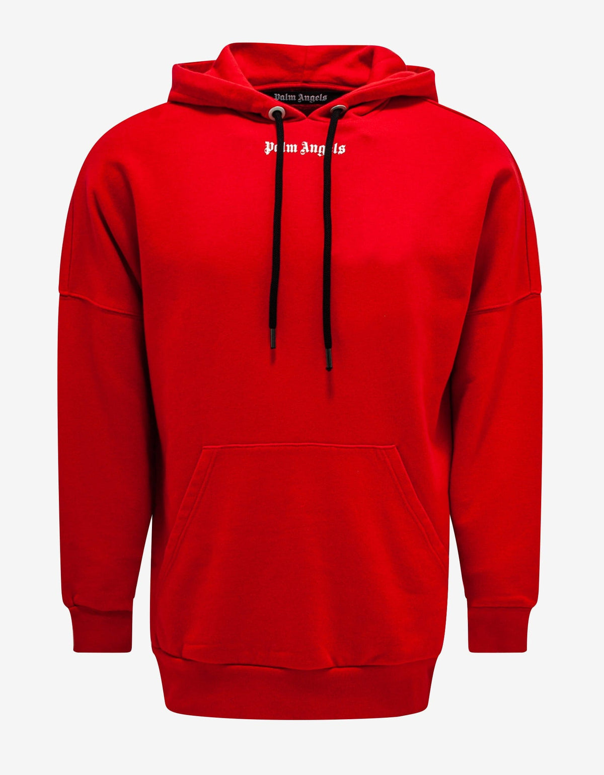 Palm Angels Red Classic Logo Oversized Hoodie