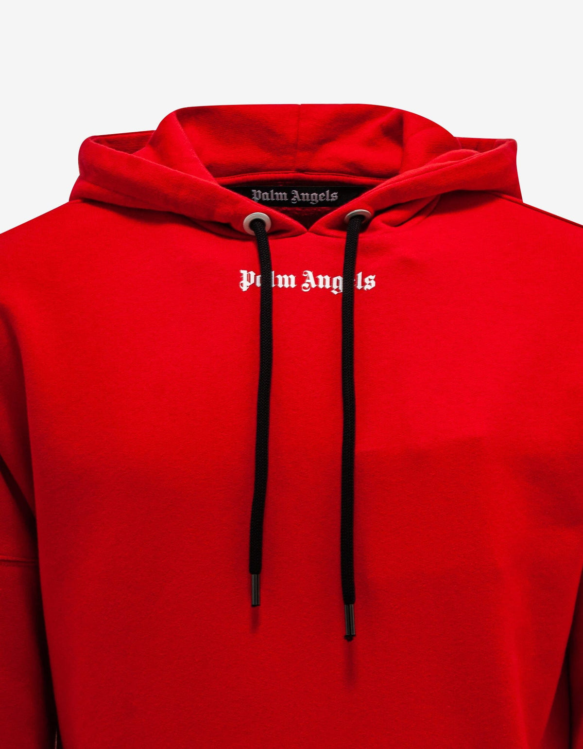 Palm Angels Red Classic Logo Oversized Hoodie