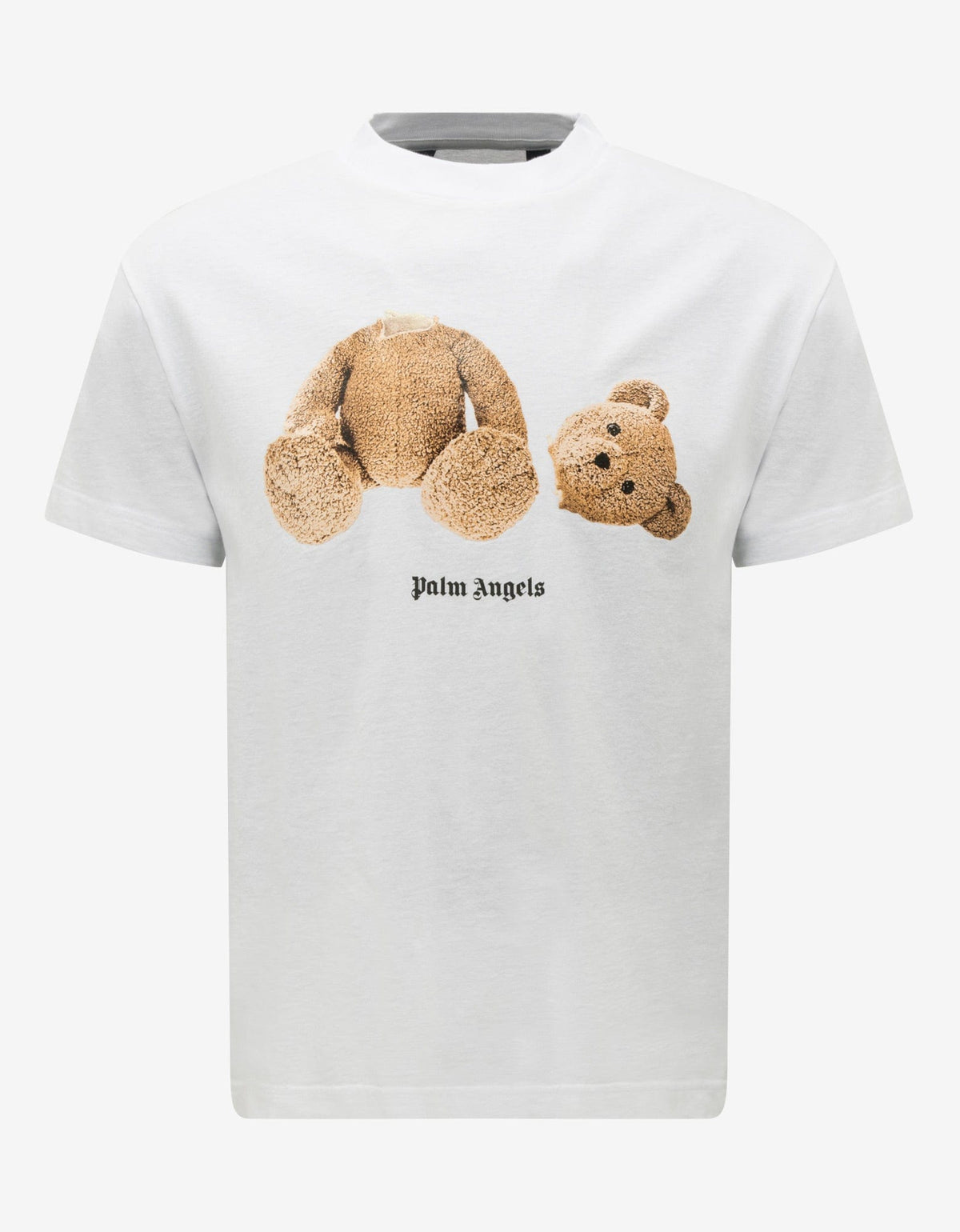 Palm Angels White Bear Print T-Shirt