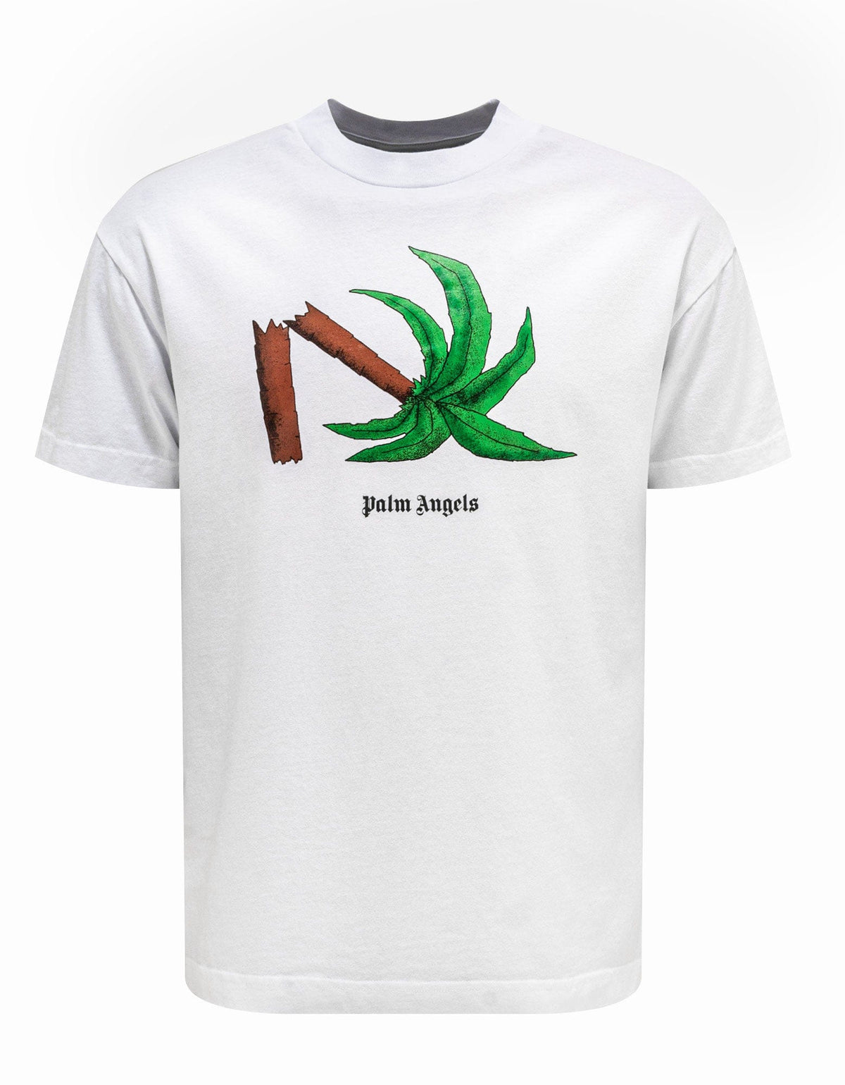 Palm Angels White Broken Palm T-Shirt