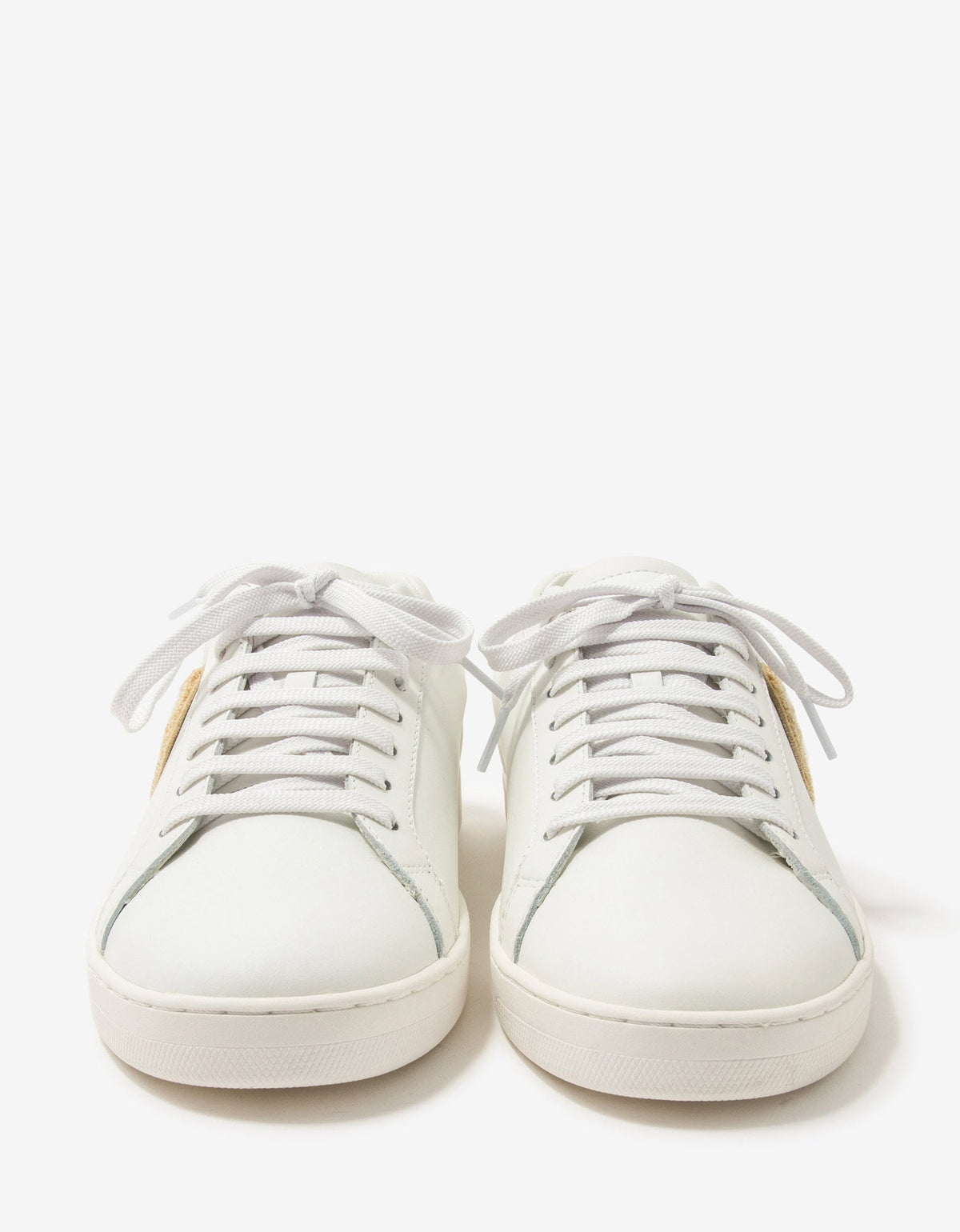 Palm Angels White New Teddy Bear Tennis Trainers