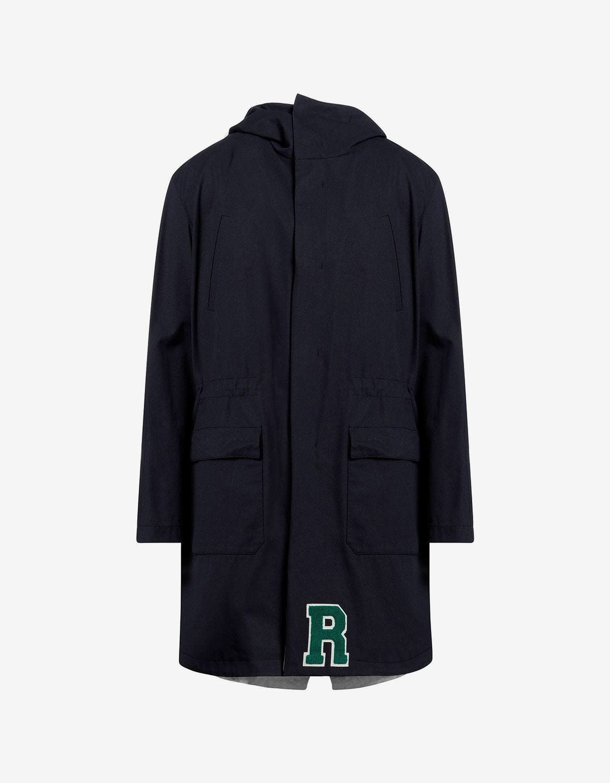 Raf Simons Navy Blue Parka with Silver Interior