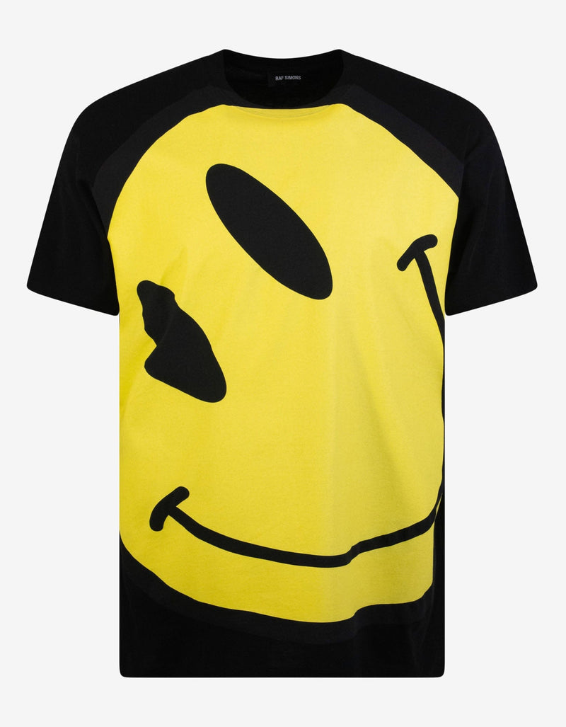 Raf SimonsBlack Smiley Big Fit T-Shirt