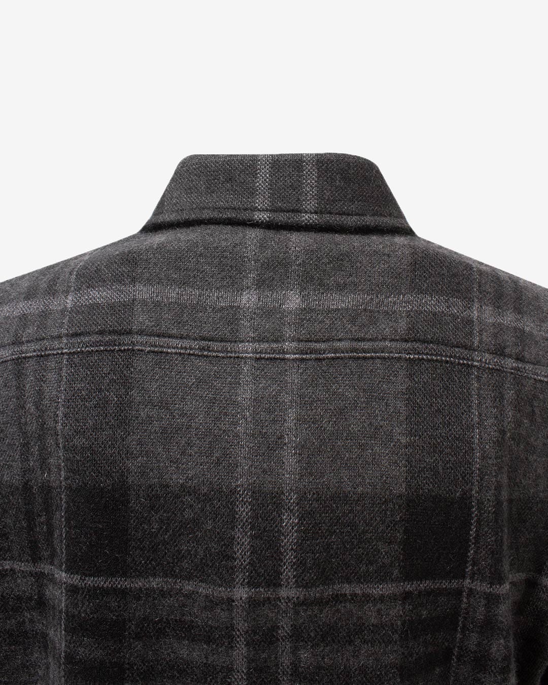 Ralph Lauren Purple Label Grey Plaid Cashmere Overshirt