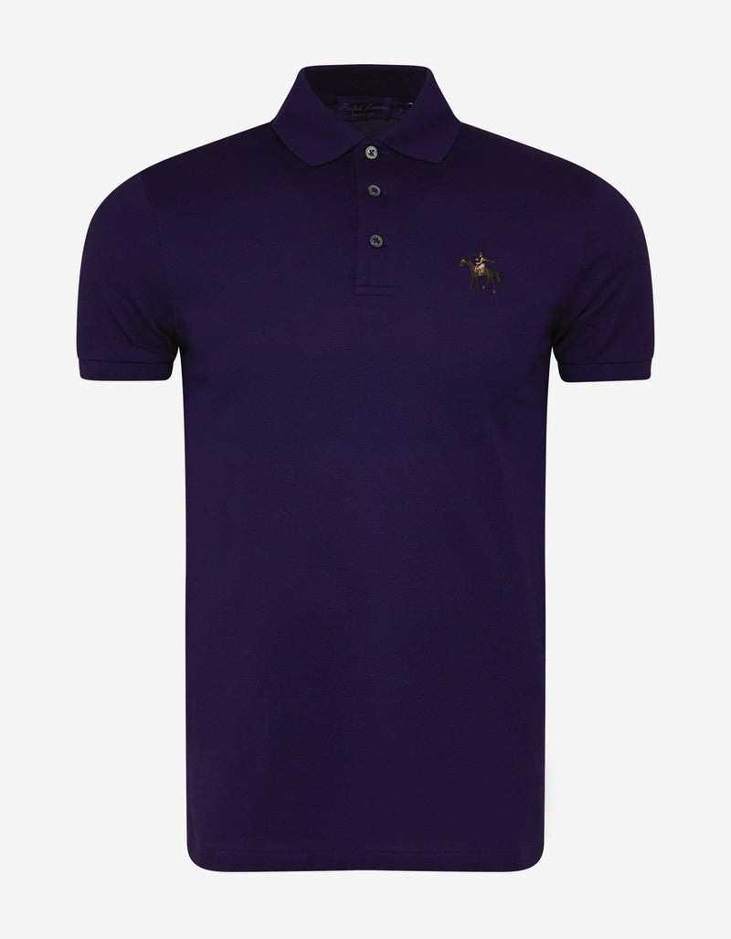 Ralph Lauren Purple Label Purple Pony Embroidery Polo T-Shirt