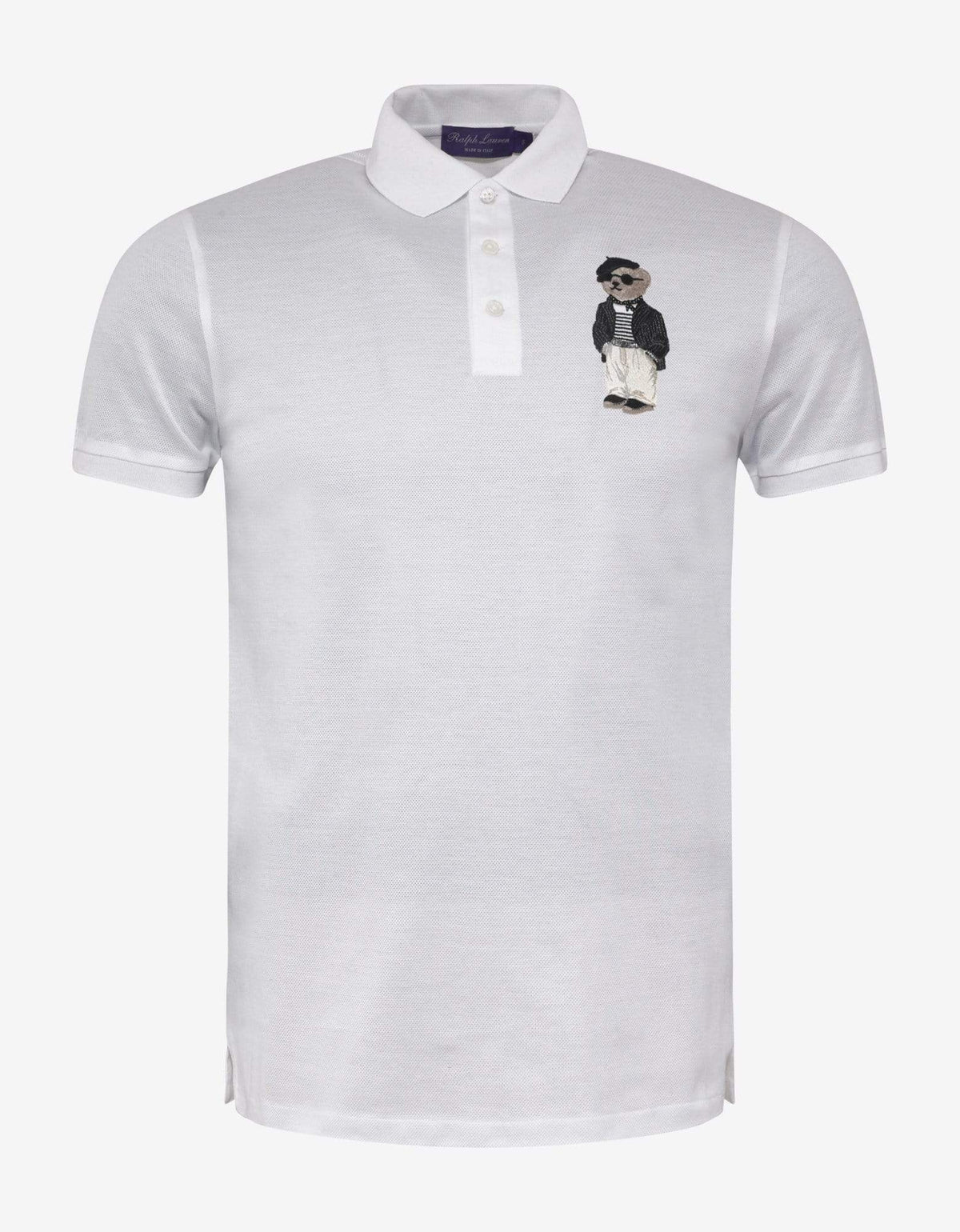 Ralph Lauren Purple Label Ralph Lauren Purple Label White Bear Embroidery Polo T-Shirt