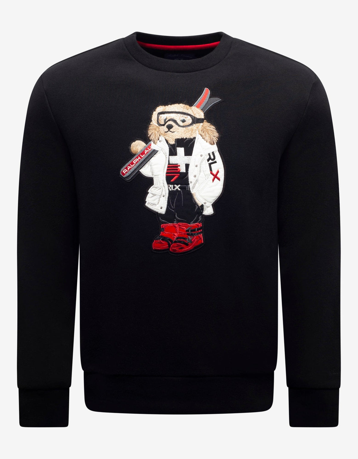 Ralph Lauren RLX Black Ski Bear Logo Sweatshirt