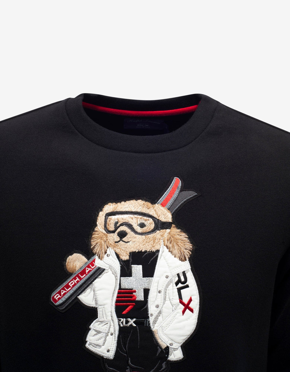 Ralph Lauren RLX Black Ski Bear Logo Sweatshirt