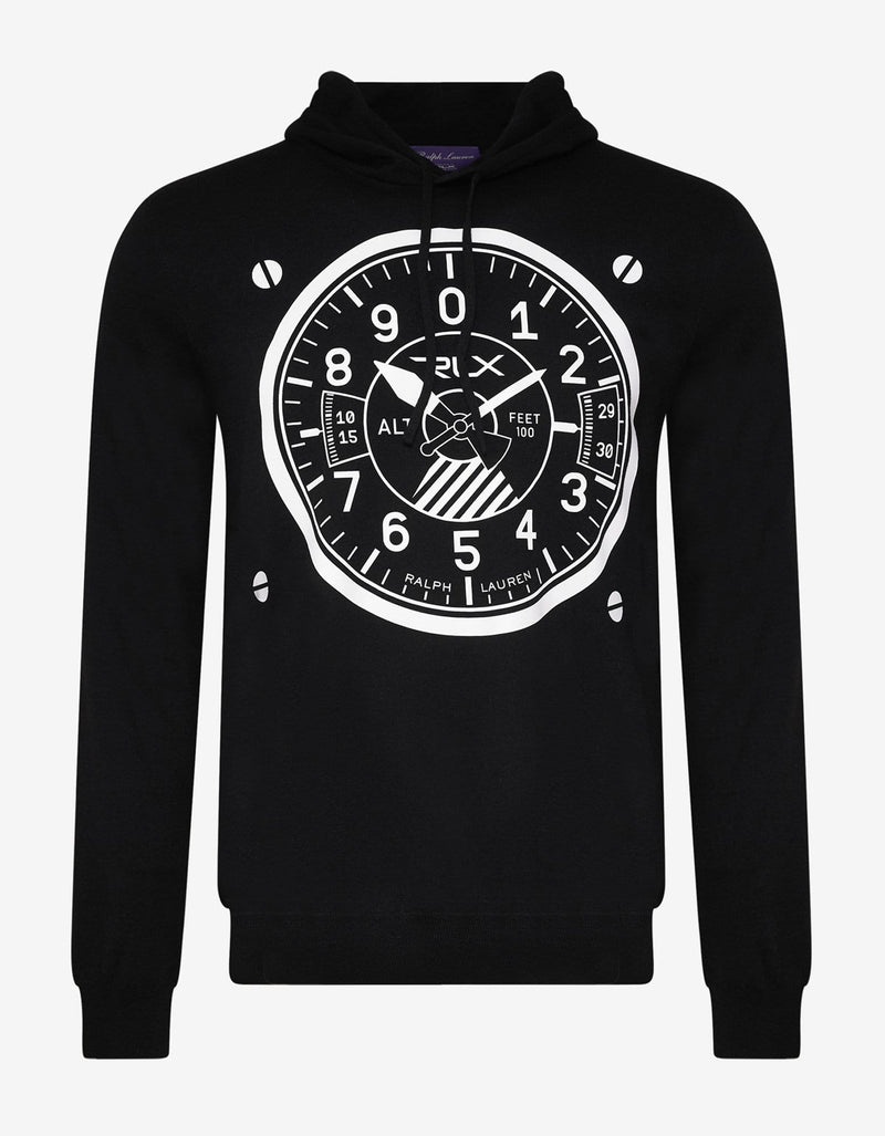 Ralph Lauren RLX Black Watch Dial Wool-Blend Hoodie