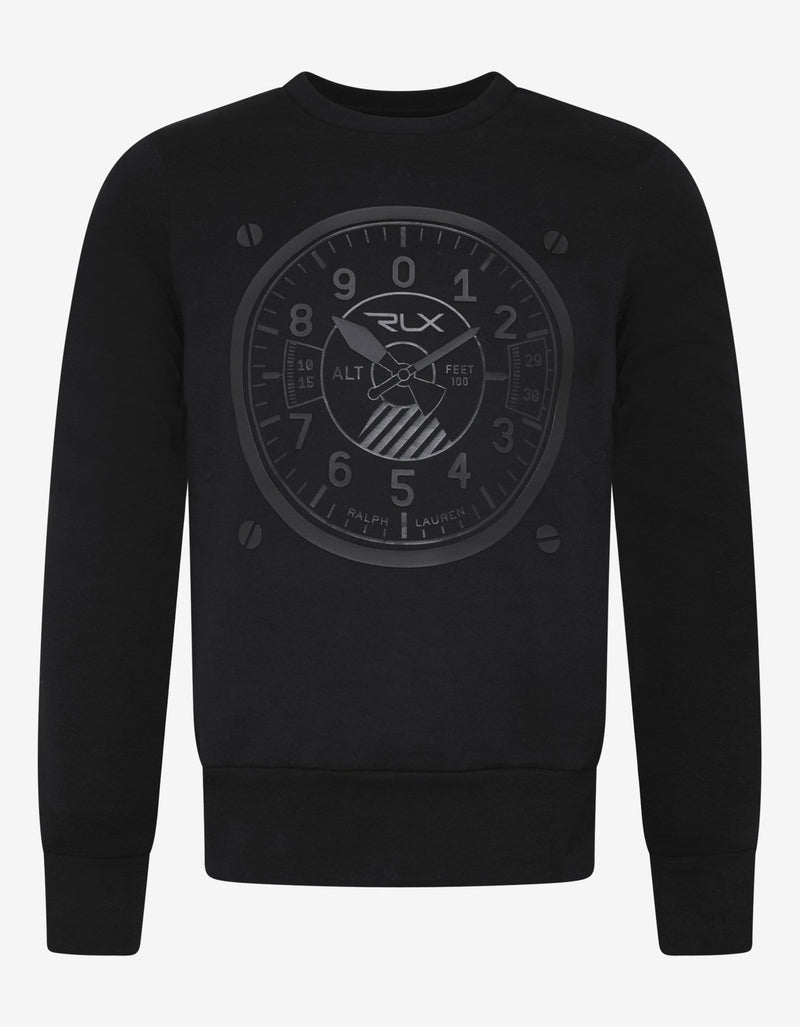 Ralph Lauren RLX Ralph Lauren RLX Black Watch Dial Print Sweatshirt