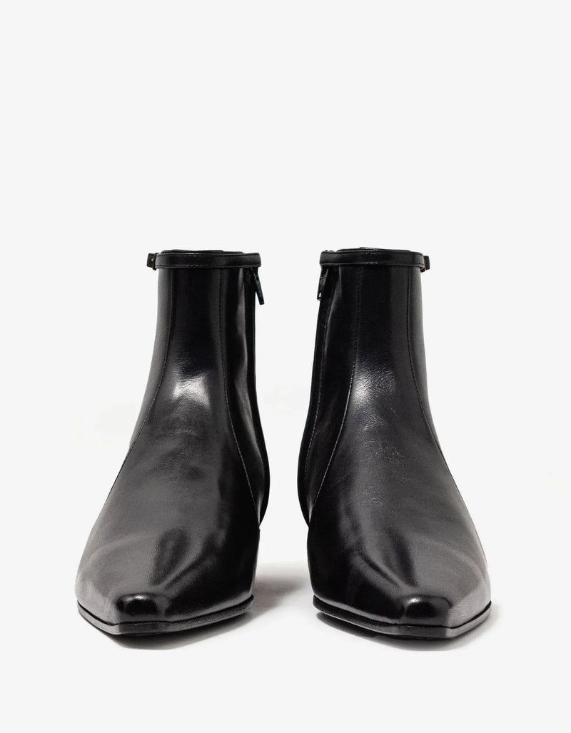 Saint Laurent Arsun Black Ankle Boots