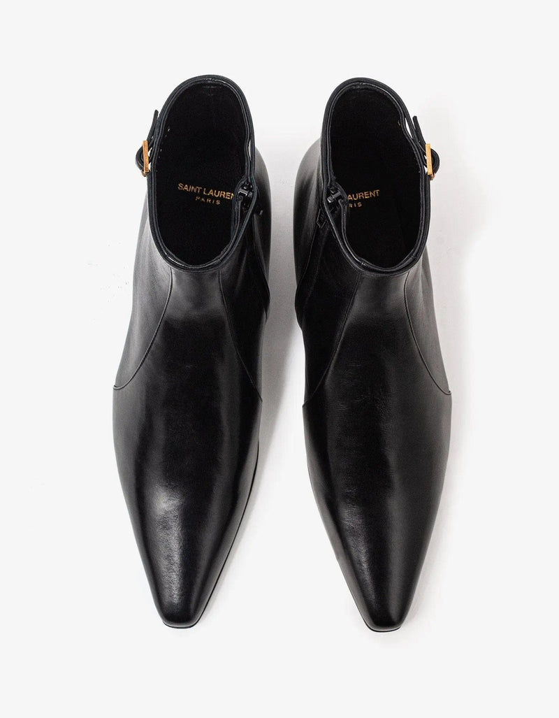 Saint Laurent Arsun Black Ankle Boots