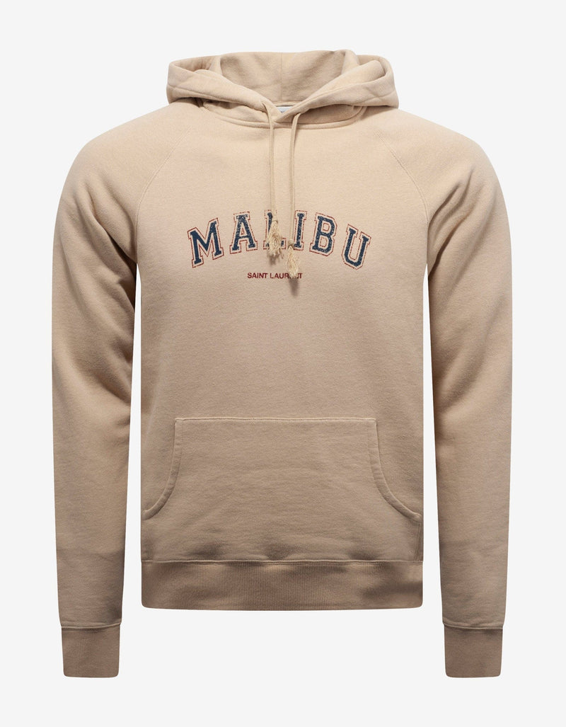 Saint Laurent Beige Malibu Print Hoodie