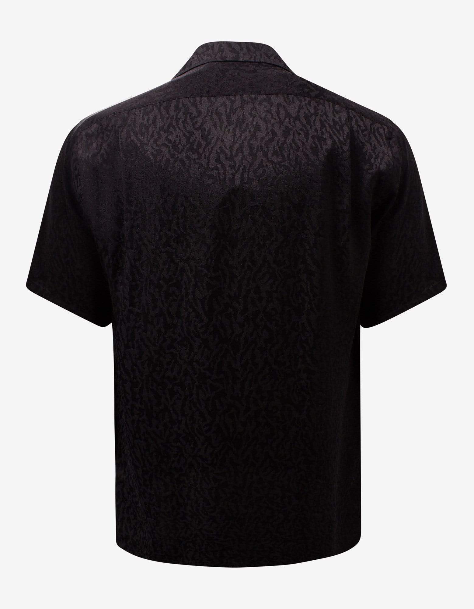 Saint Laurent Black Camo Jacquard Silk Shirt – Zoo Fashions