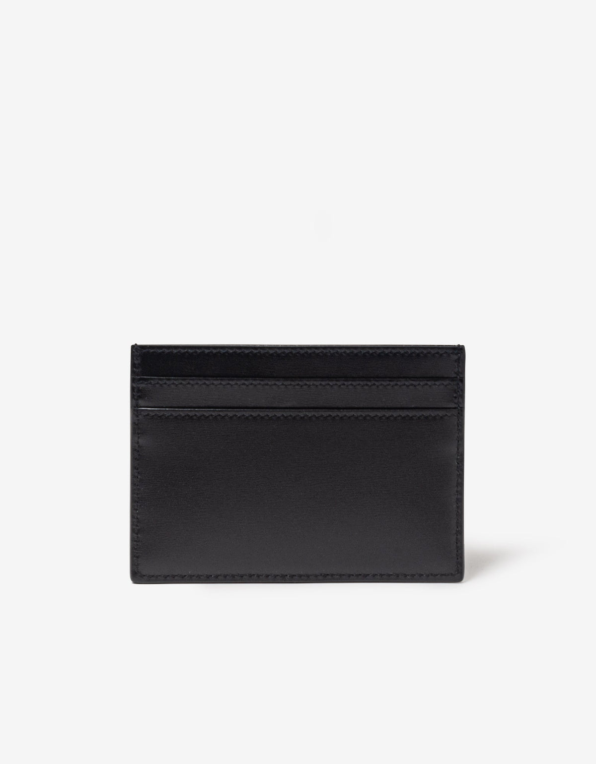 Saint Laurent Black Cassandre Leather Card Holder