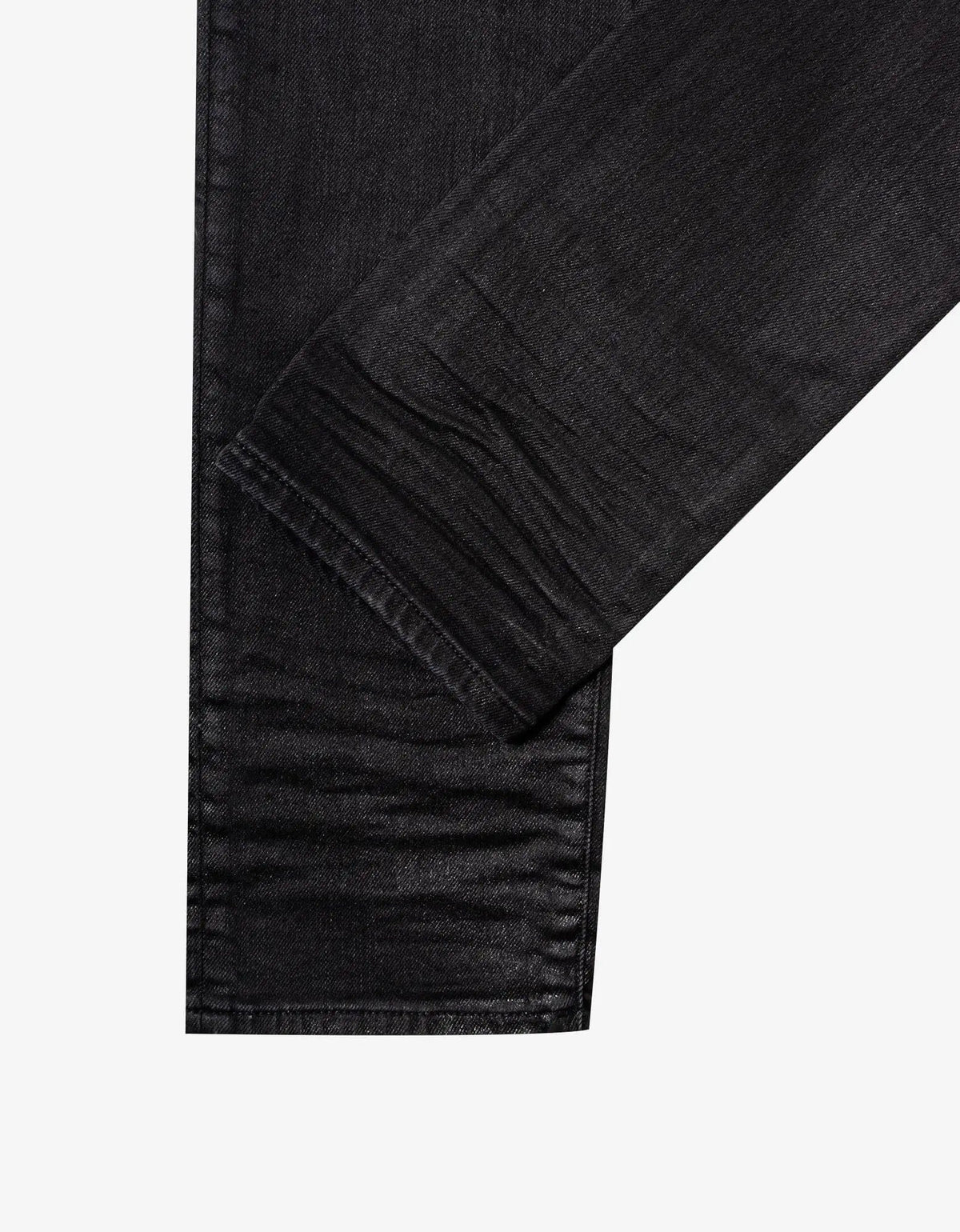 Saint Laurent Black Coated Skinny Jeans