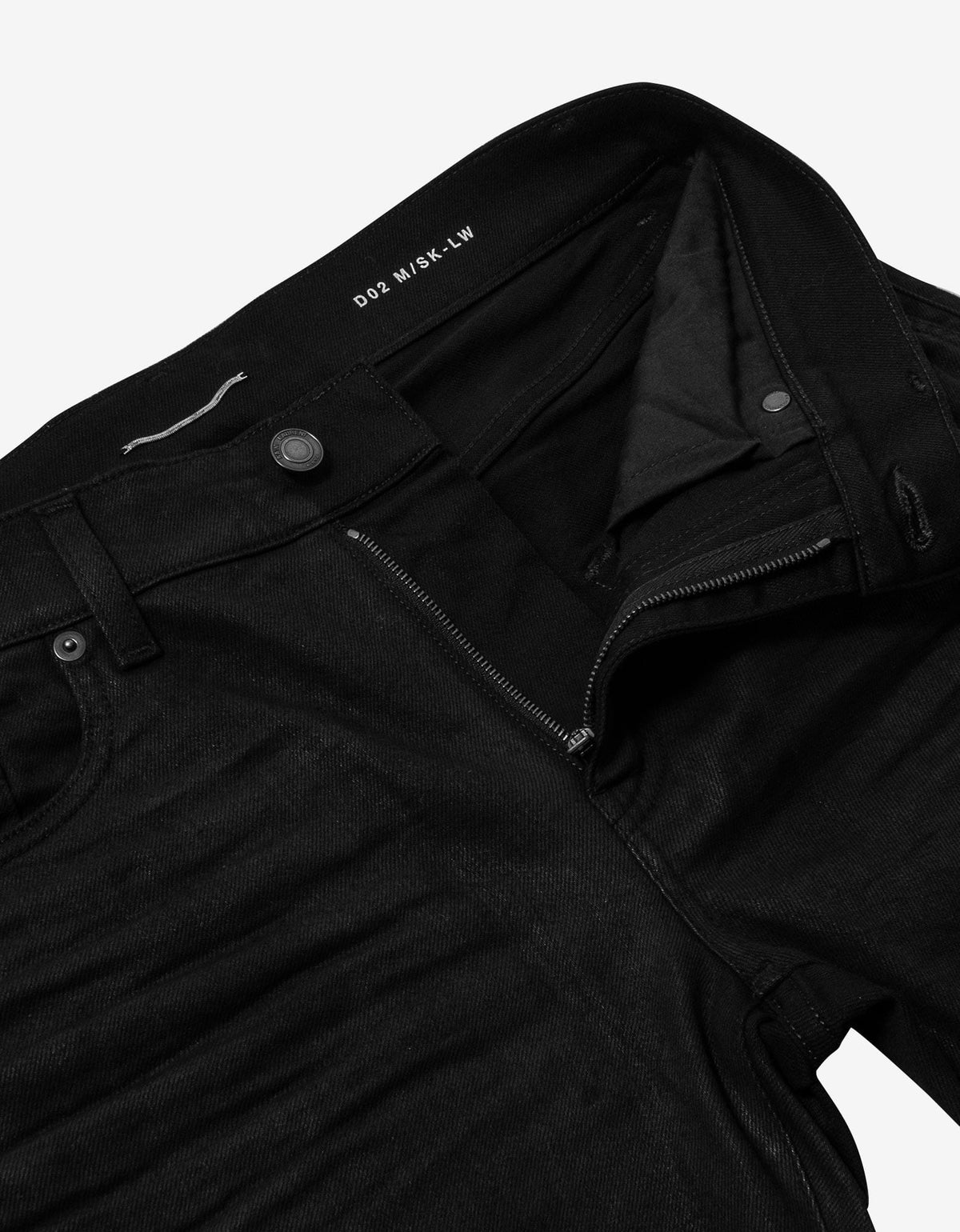 Saint Laurent Black Coated Skinny Jeans