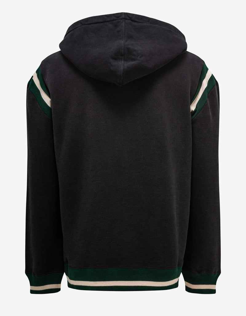 Saint Laurent Black & Green Logo Hoodie