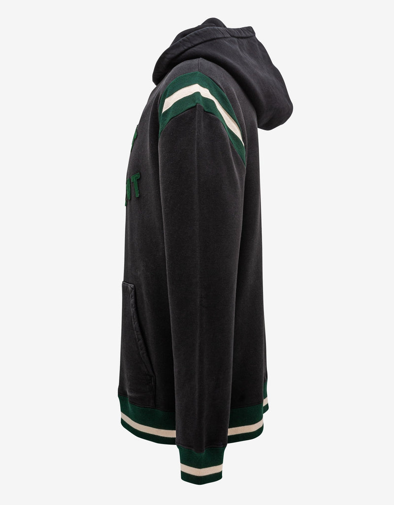 Saint Laurent Black & Green Logo Hoodie