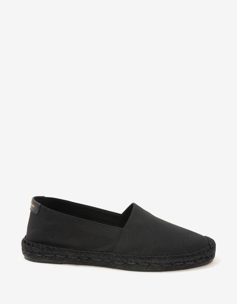 Saint Laurent Black Logo Espadrilles