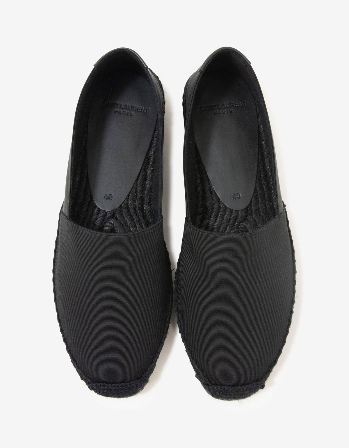 Saint Laurent Black Logo Espadrilles