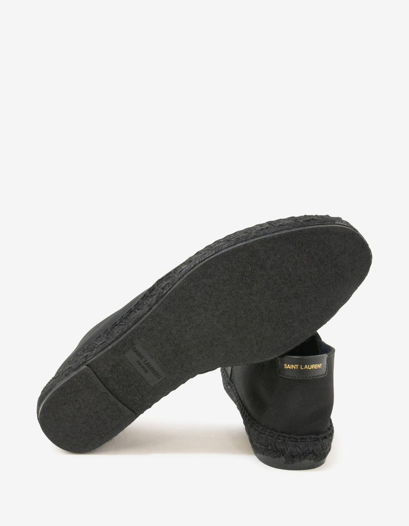 Saint Laurent Black Logo Espadrilles