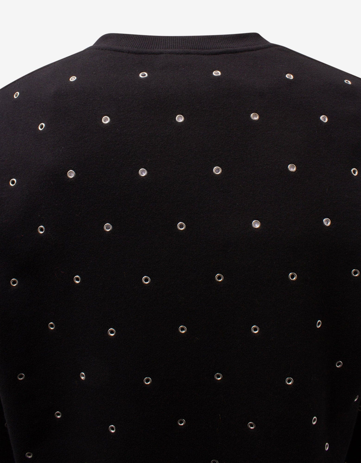 Saint Laurent Black Logo Eyelet Sweatshirt