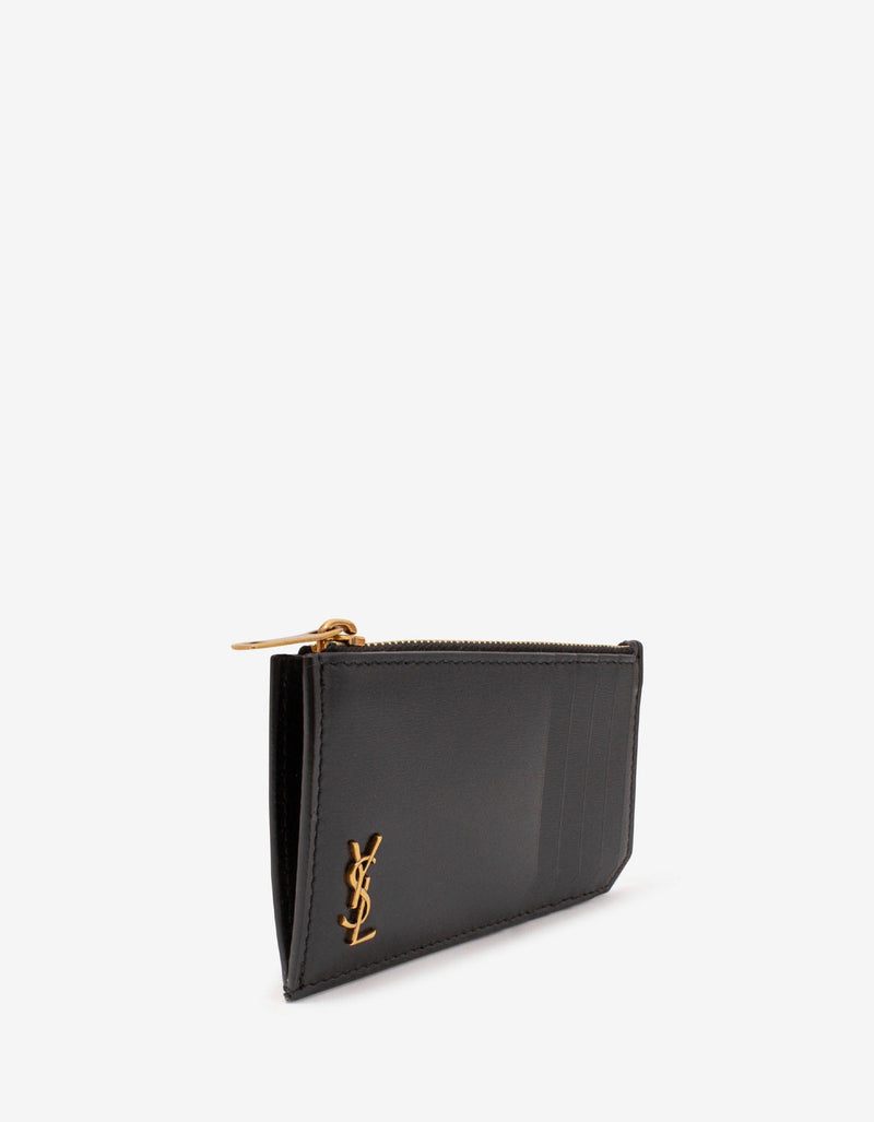 Saint Laurent Black Monogram Long Card Holder