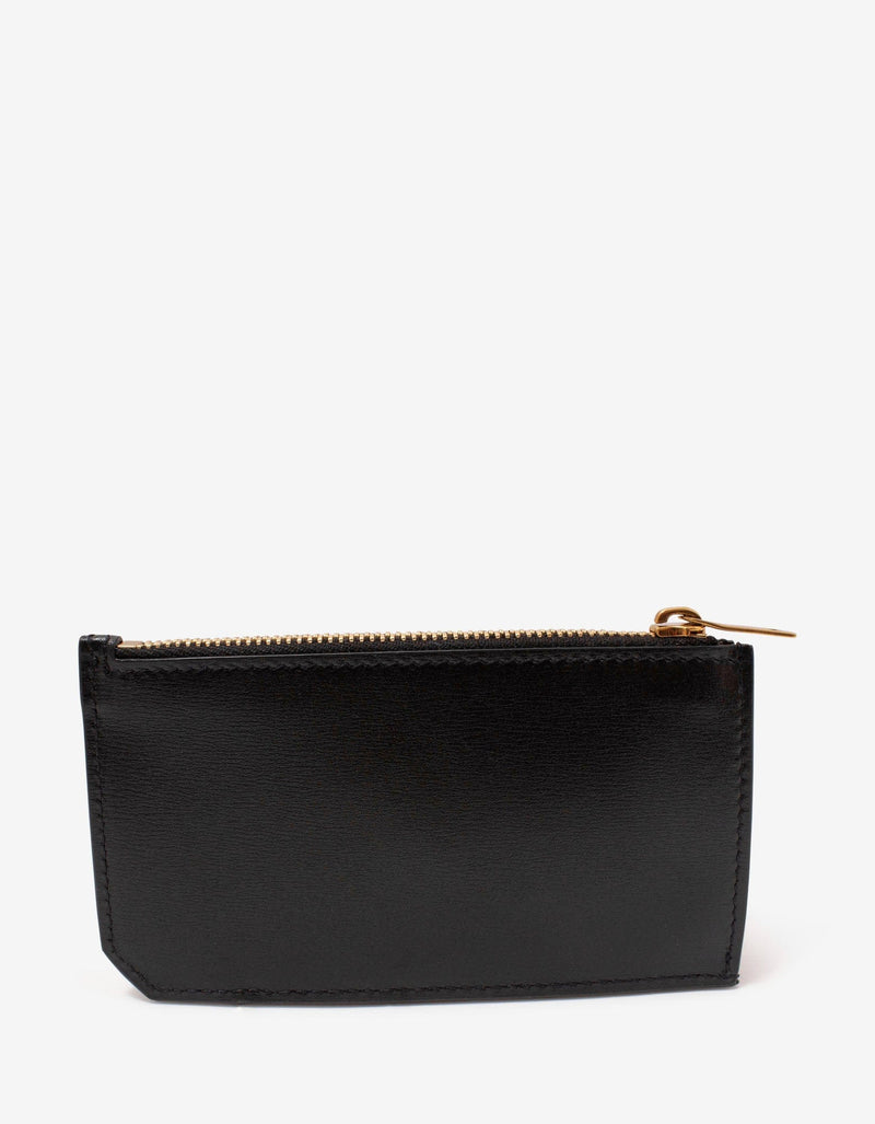 Saint Laurent Black Monogram Long Card Holder