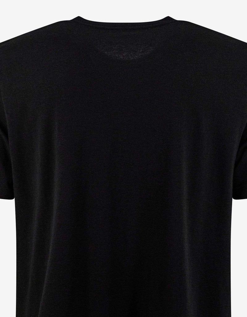 Saint Laurent Black Optical Illusion Print T-Shirt