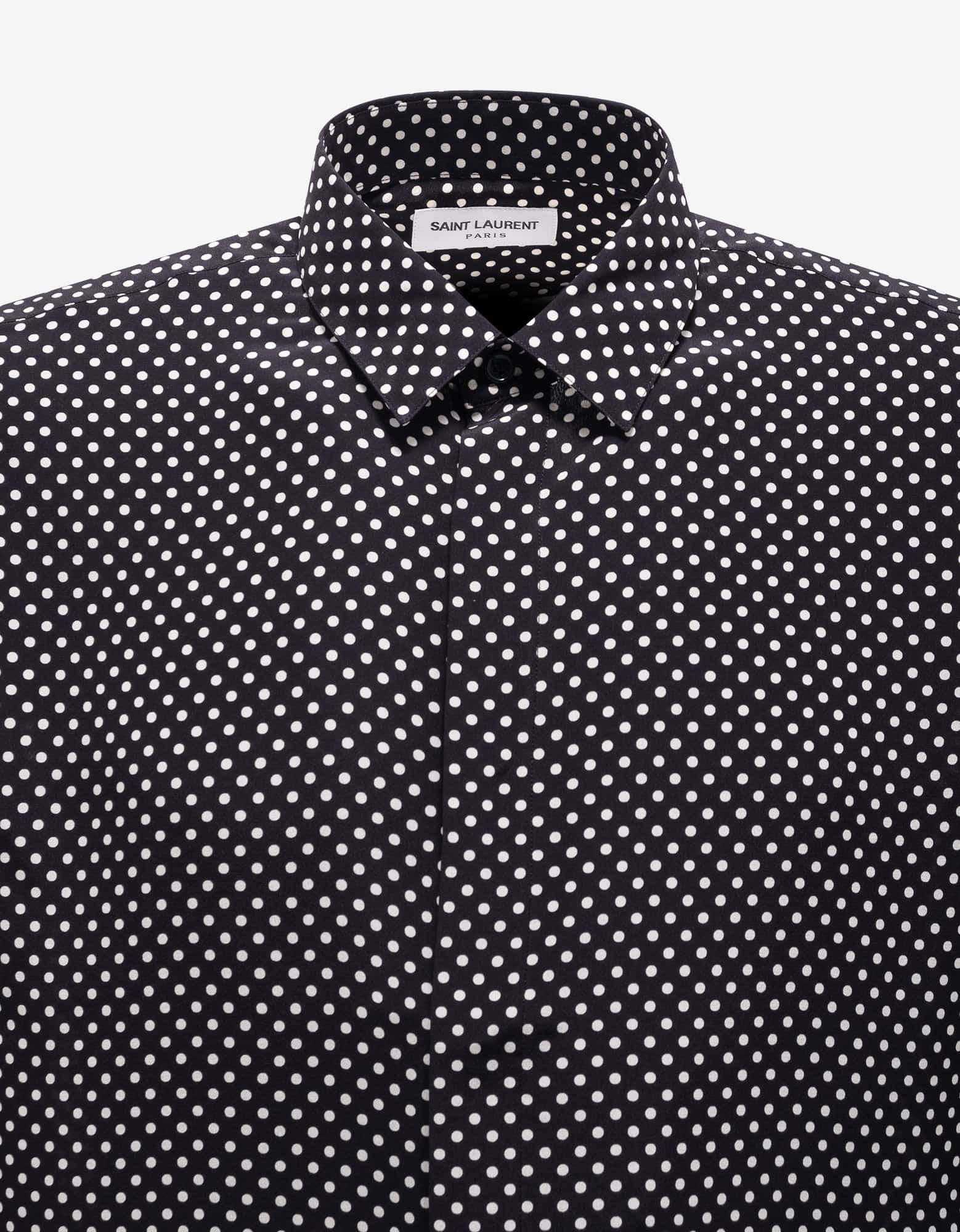 Polka dot silk blouse best sale