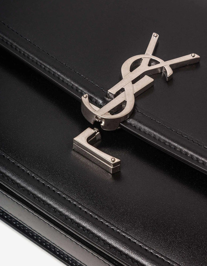 Saint Laurent Black Solferino Medium Satchel Bag