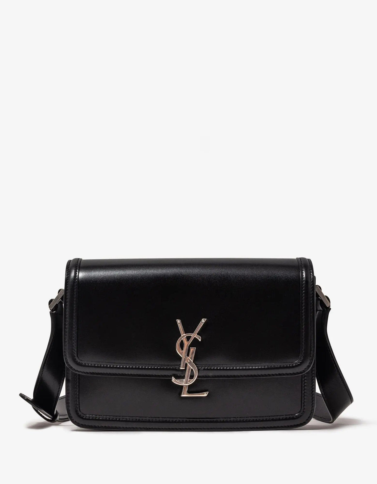 Saint Laurent Black Solferino Medium Satchel Bag