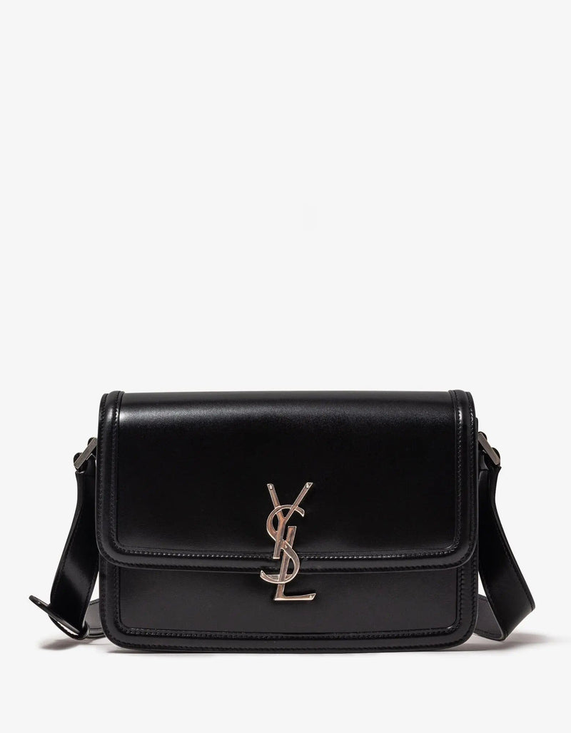 Saint Laurent Black Solferino Medium Satchel Bag