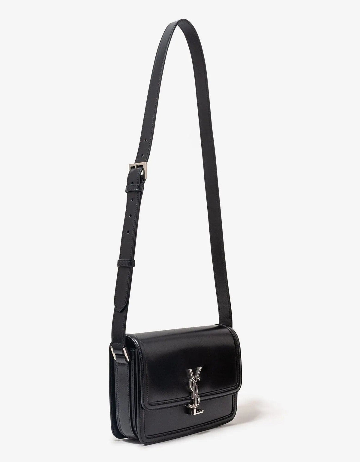 Saint Laurent Black Solferino Medium Satchel Bag