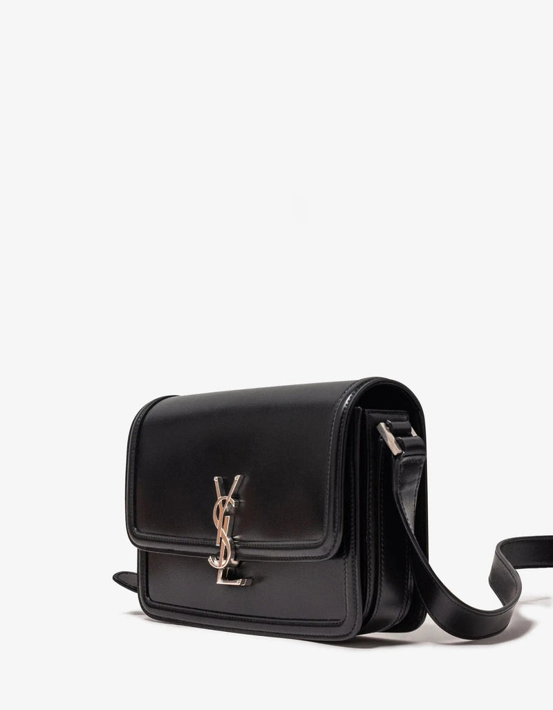 Saint Laurent Black Solferino Medium Satchel Bag