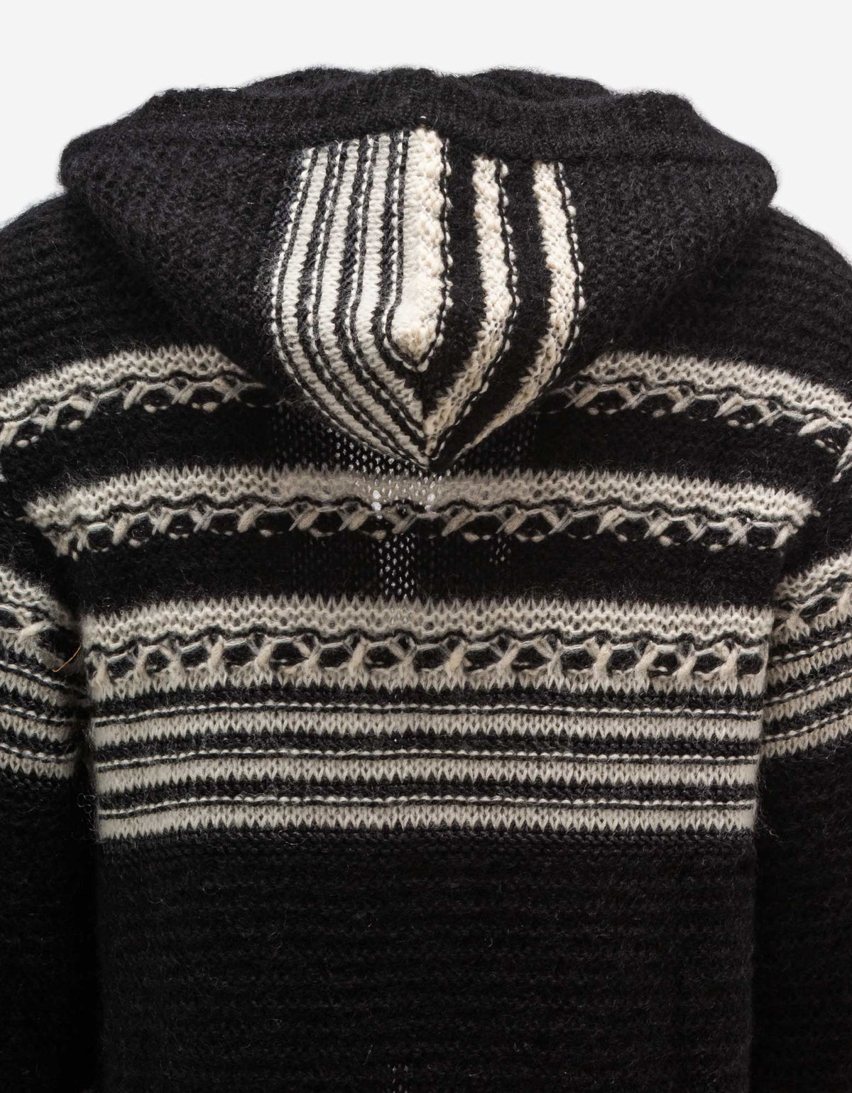 Saint Laurent Black Striped Mohair Baja Cardigan