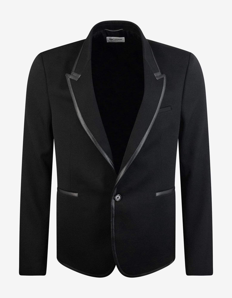 Saint Laurent Black Tailored Wool Blazer