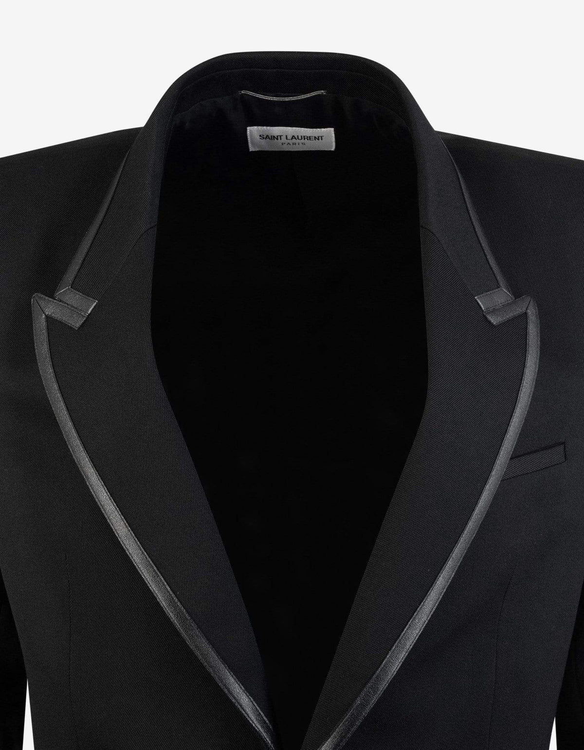 Saint Laurent Black Tailored Wool Blazer