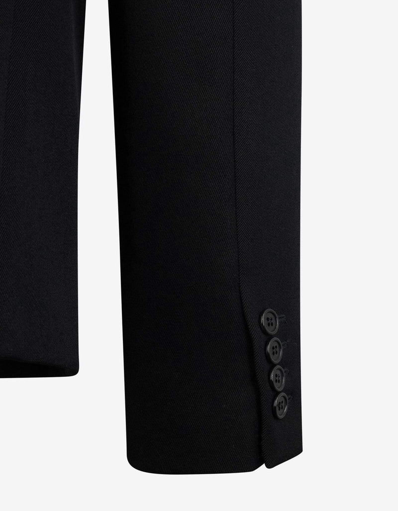 Saint Laurent Black Tailored Wool Blazer