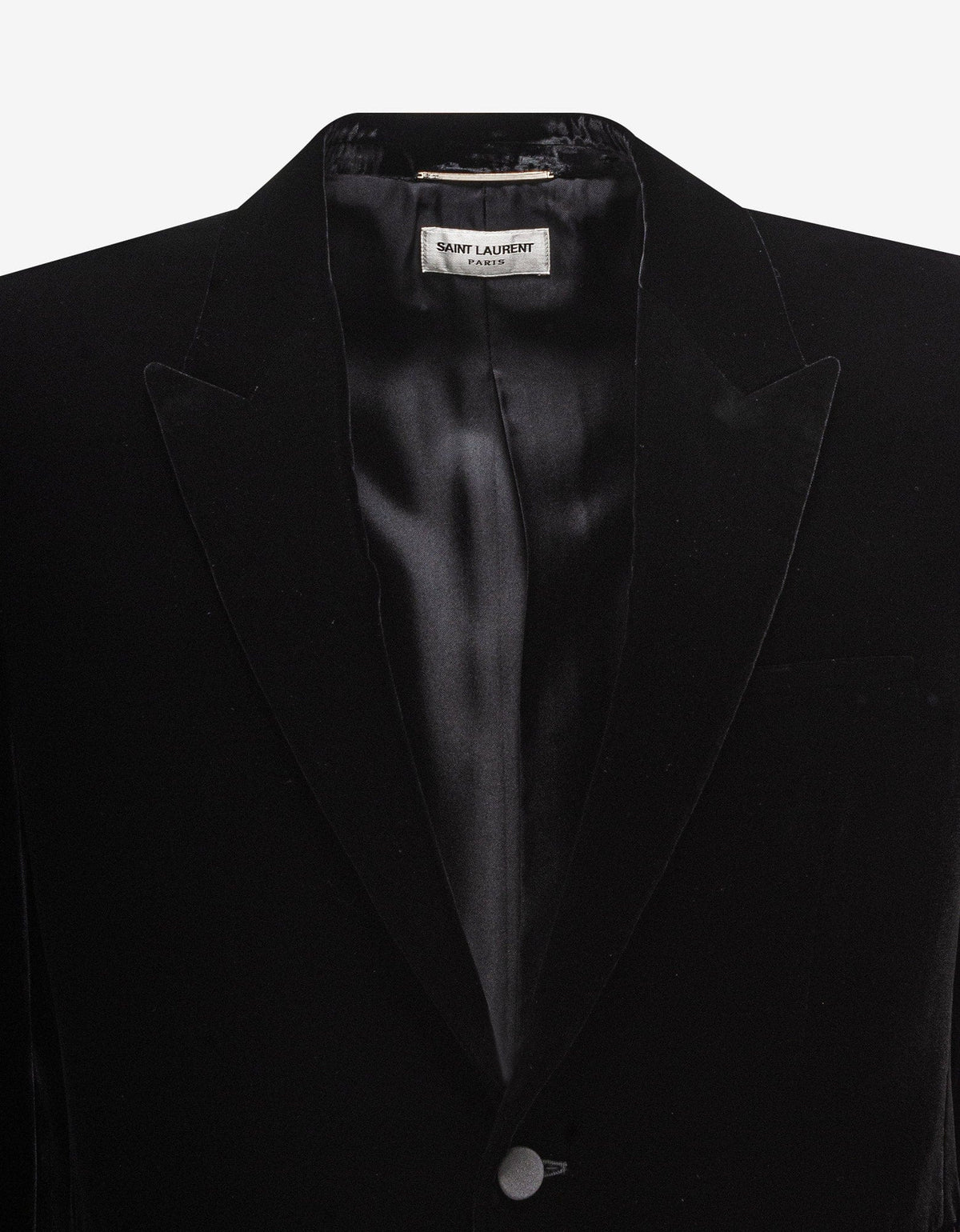 Saint Laurent Black Velvet Blazer Jacket