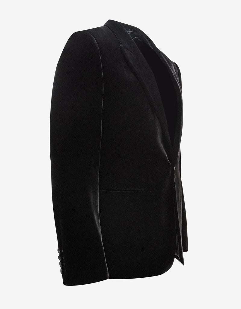 Saint Laurent Black Velvet Blazer Jacket