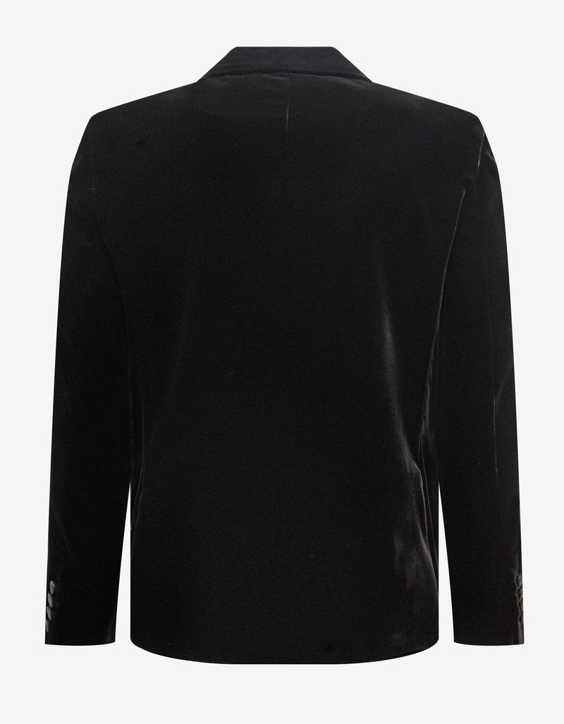 Saint Laurent Black Velvet Blazer Jacket