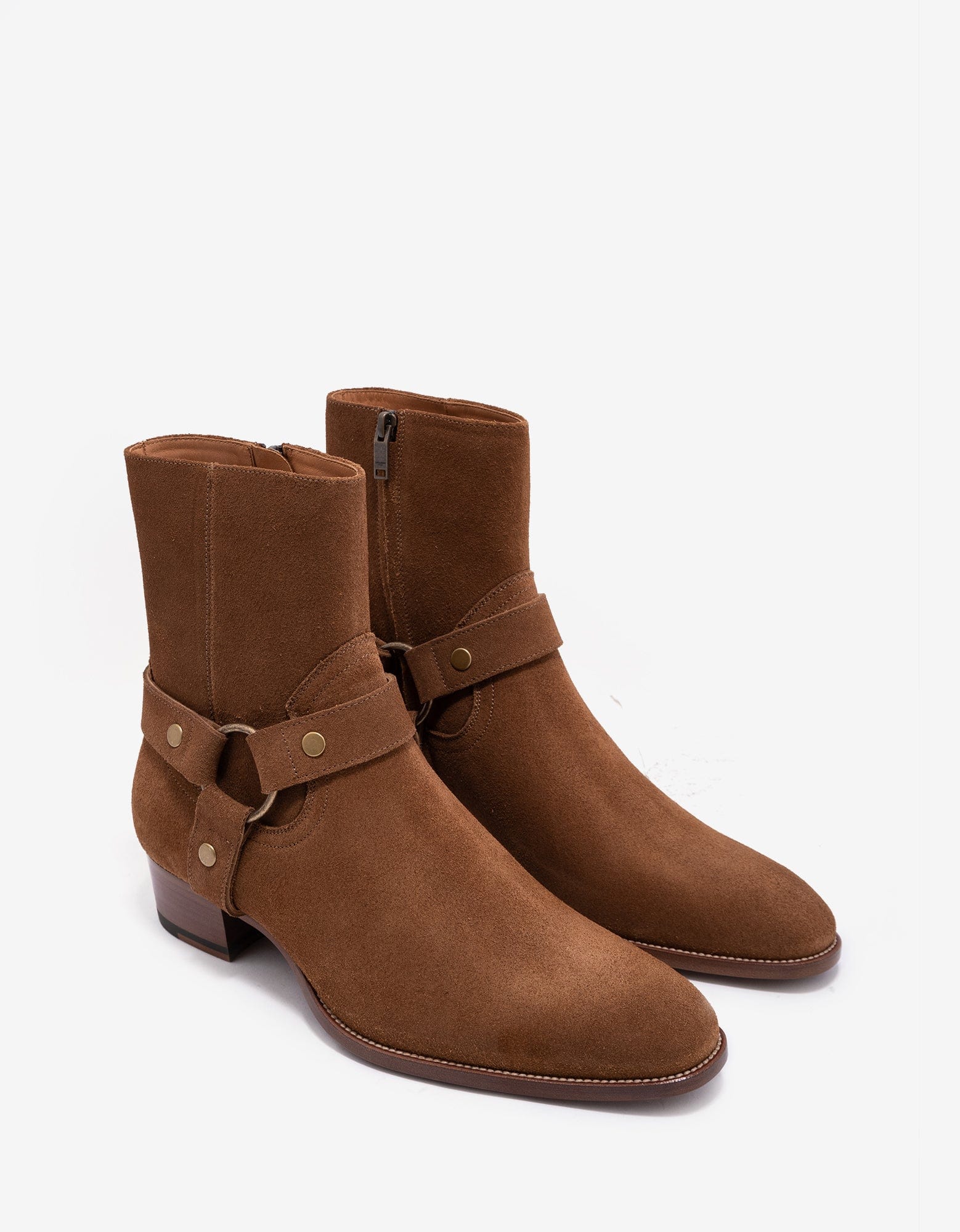 Saint laurent wyatt chain harness boot on sale