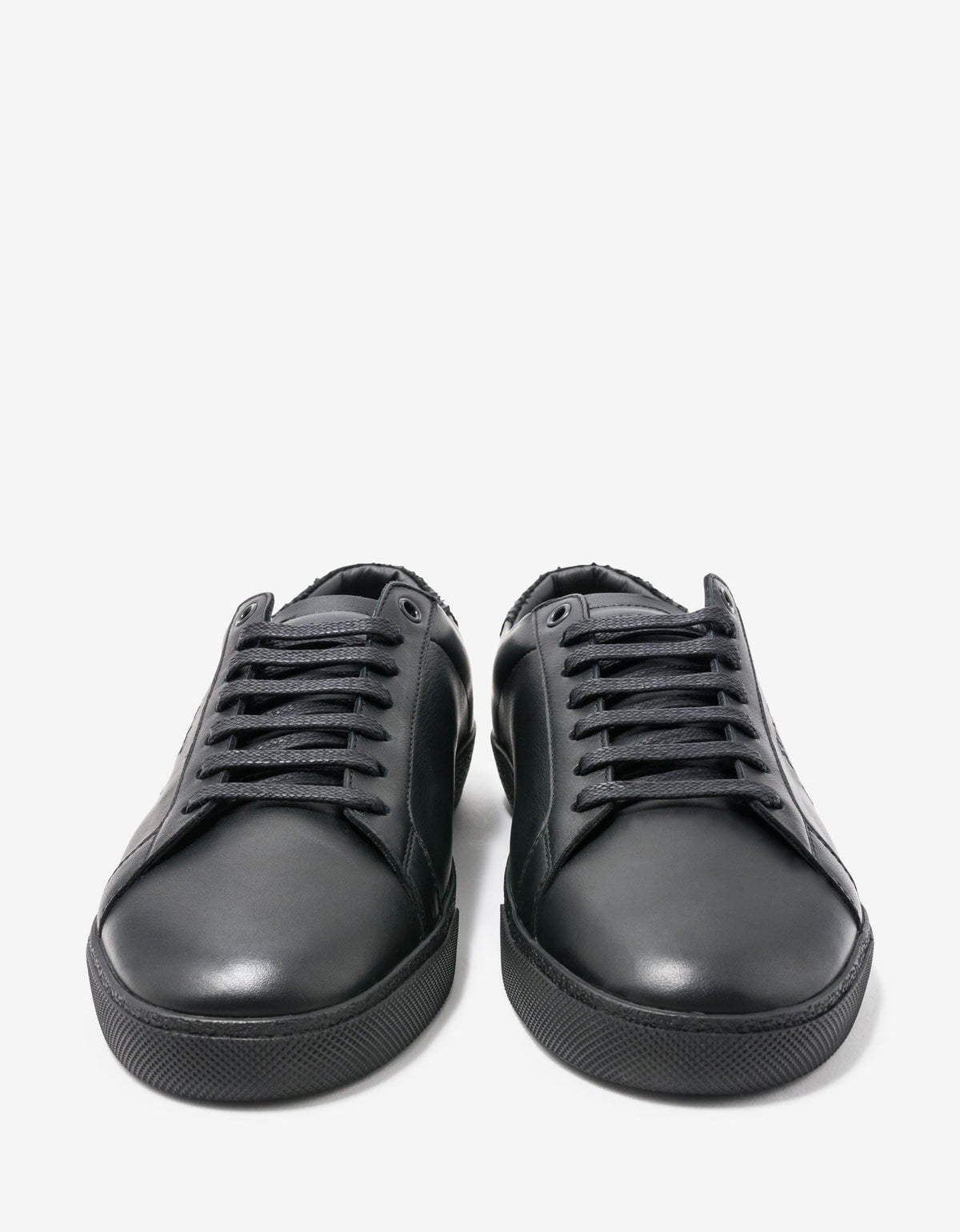 Saint Laurent Court Classic SL/06 Black Python Trim Trainers