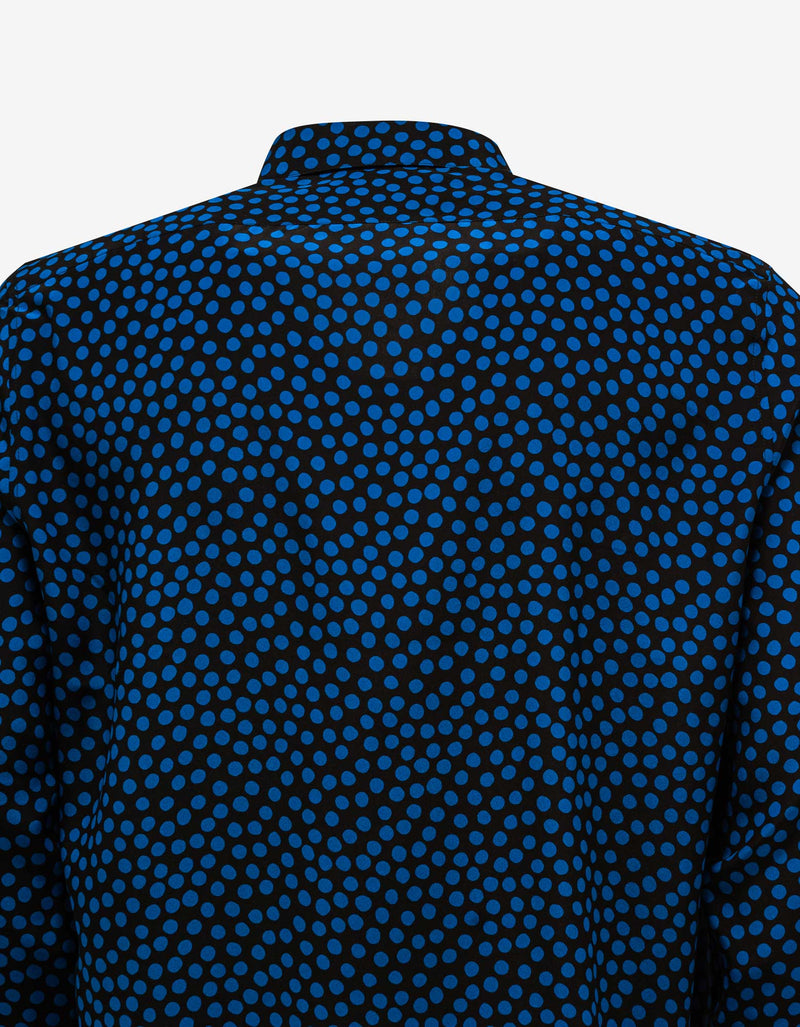 Saint Laurent Dotted Print Silk Shirt