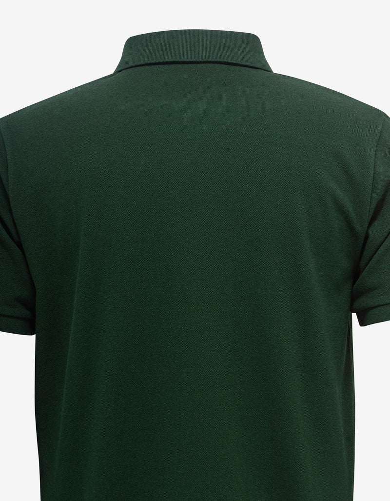 Saint Laurent Green Monogram Polo T-Shirt