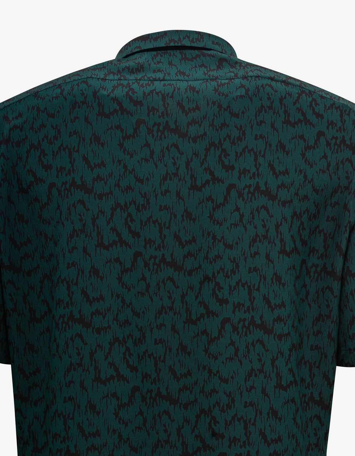 Saint Laurent Green Printed Silk Shirt